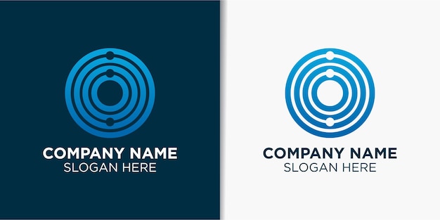 radarpunt logo sjabloon, technologie logo inspiratie