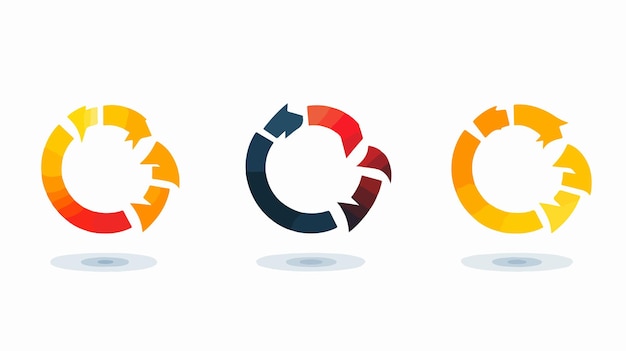 radial arrows icon for increase and decrease vector illustration