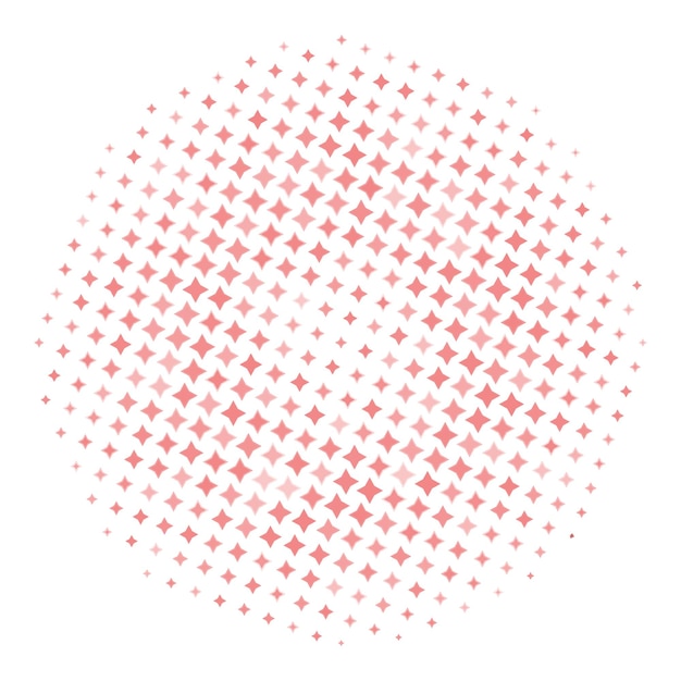 Vector radial composition halftone star frame