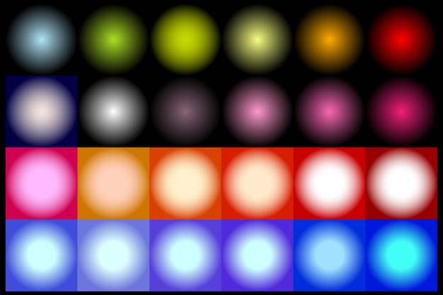 radial-gradient style set