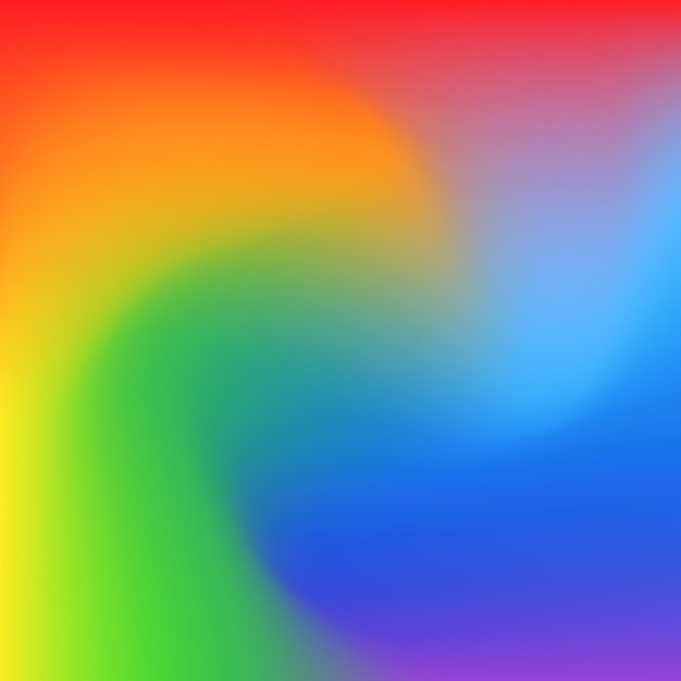 Radial rainbow gradient background. Blurred vortex bright abstract wallpaper. Liquid flowing