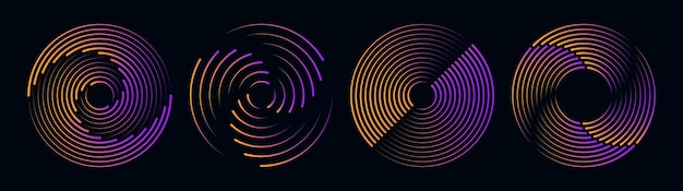 . radial speed lines in circle form for comic books.