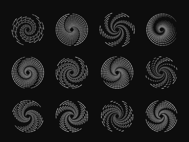radial speed lines in circle form