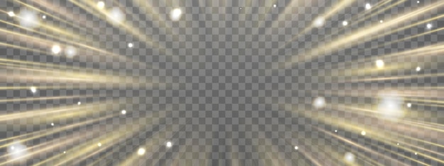 レディアル スピード ライト ネオン フロー ズーム イン モーション エフェクト ゴールド グロー スピードライン カラフル