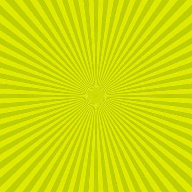 Radial yellow sun rays bright web template texture background Vector