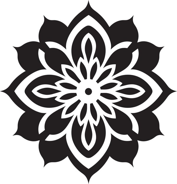 Radiant Revolve Mandala Emblem Design Ethereal Elegance Logo Vector Mandala