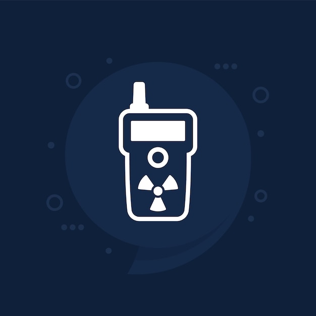 radiation detector icon vector pictogram