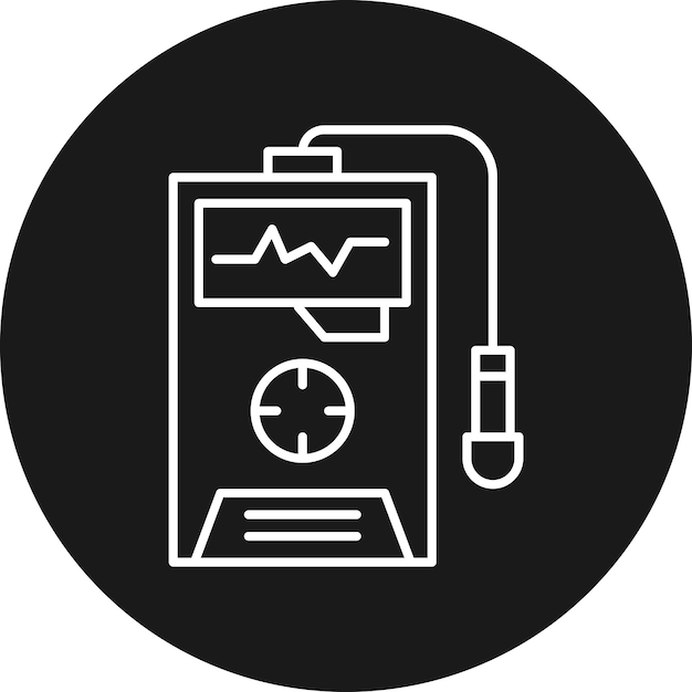 Vettore l'icona del vettore del rivelatore di radiazioni può essere utilizzata per l'icona dell'energia nucleare