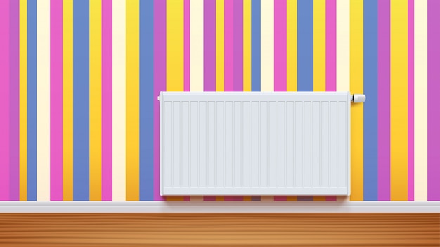 Radiator on wall 01