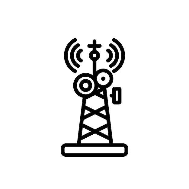 Radio antenne teken vector symboolpictogram