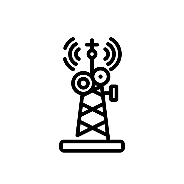 Radio antenne teken vector symboolpictogram