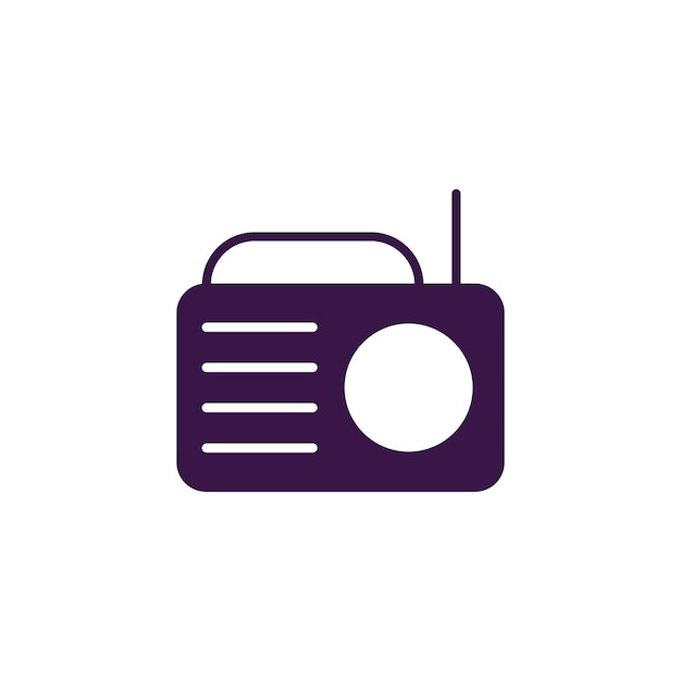 Radio icon vector design templates on white background