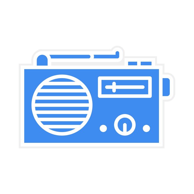 Vector radio icon vector image can be used for electric circuits