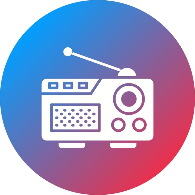 Vector radio icon vector image can be used for electronic devices