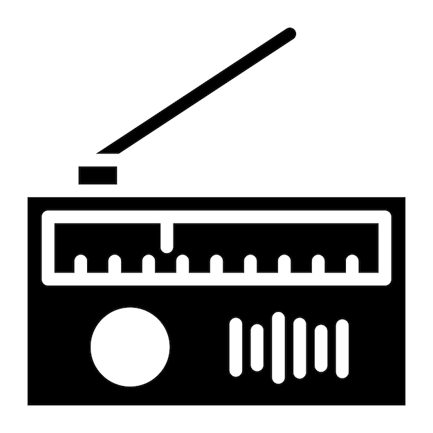 Vector radio icon vector image can be used for retro