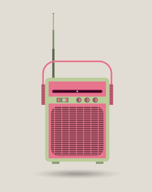 Vector radio icon