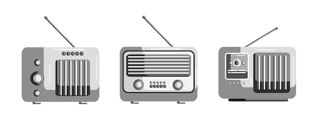 Vector radio illustration for world radio day