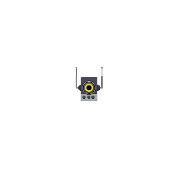 Vector radio set with vector radio day poster