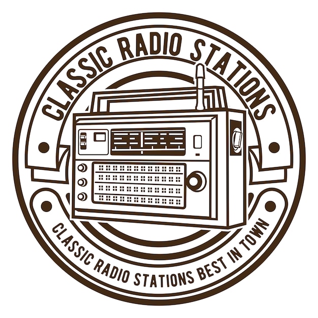 Vector radio stations logo