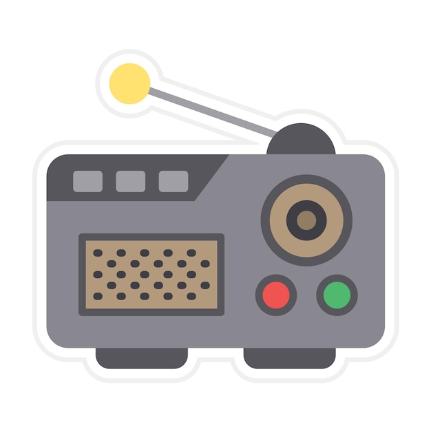 Vector radio vector icon can be used for electronic devices iconset