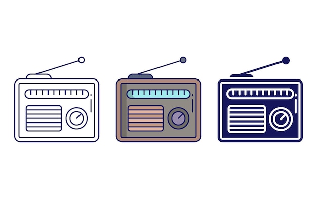 Radio vector icon