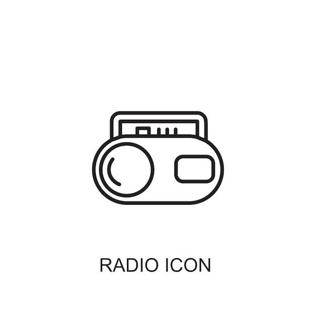 Radio vector icoon icoon