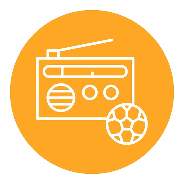 Radio Vector Illustration Style