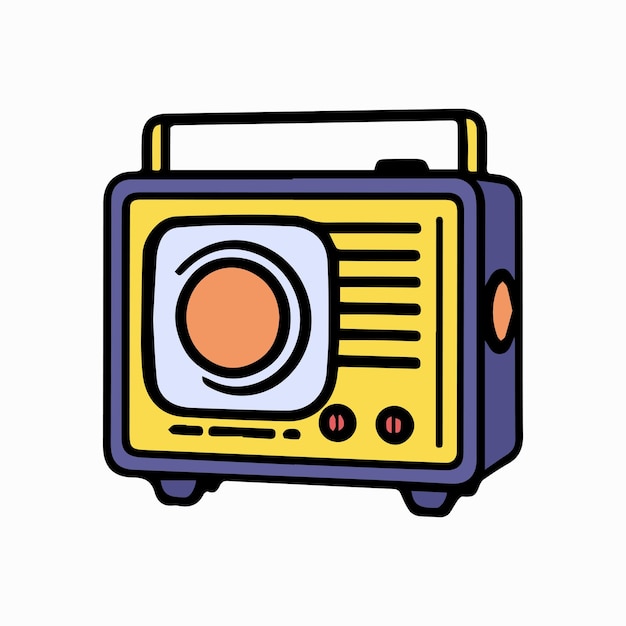 radio vector ontwerp icoon illustraties