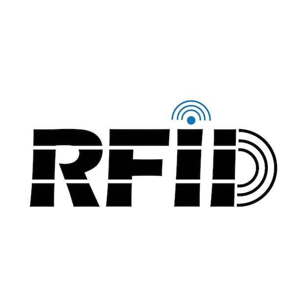 Vector radiofrequentie-identificatie of rfid pictogram vector illustratie symbool ontwerp