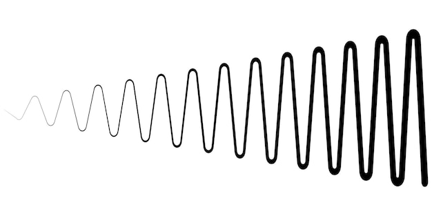 Radiogolf met toenemende amplitude informatieverspreidingspictogram