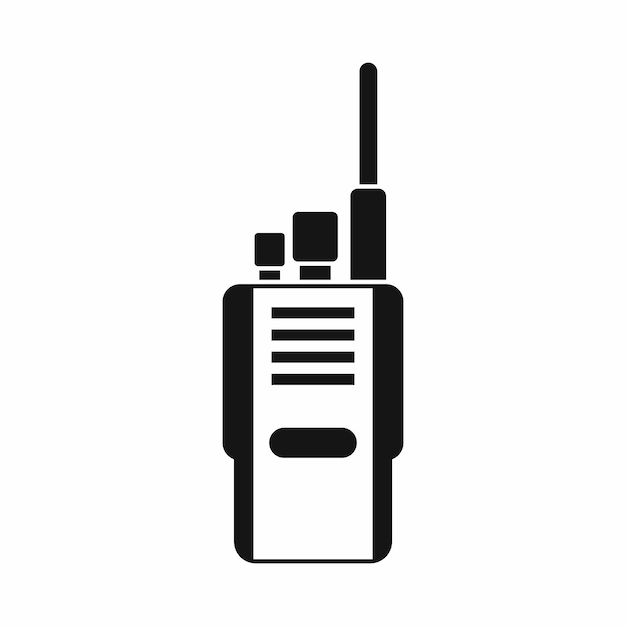 Radiopictogram in eenvoudige stijl geïsoleerd op witte achtergrond Communicatie symbool