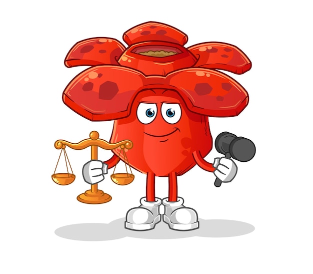 Rafflesia arnoldii advocaat cartoon cartoon mascotte vector