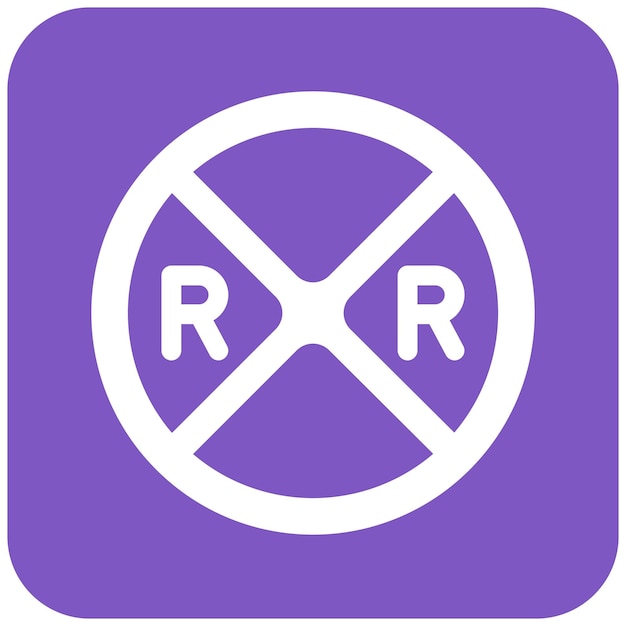 Vector rail road vector icon design illustration