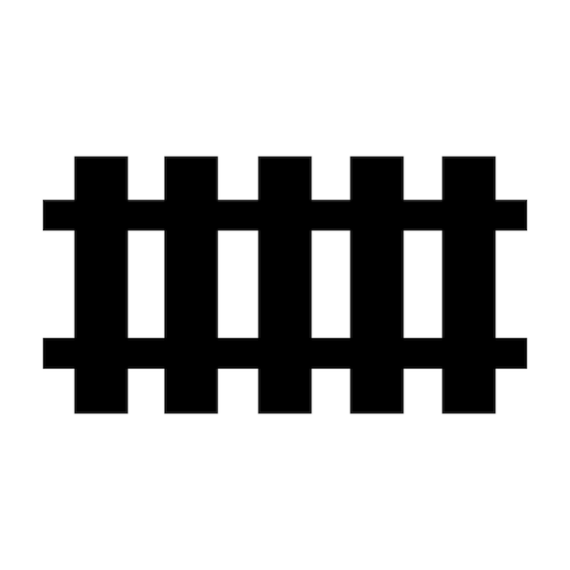 railroad icon logo vector design template