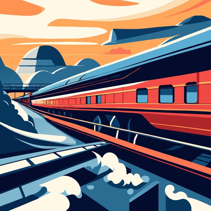 Vector the railway became famous for its route through the mountain and nature
