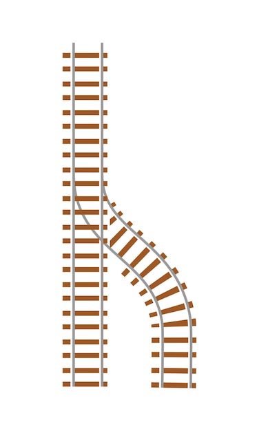 Railway railroad track