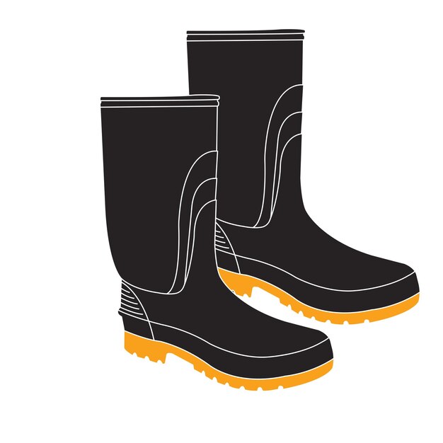 Vector rain boots icon vector illustration design