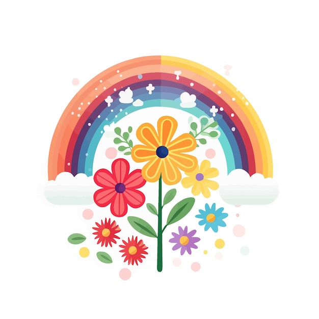 Vector rain bow