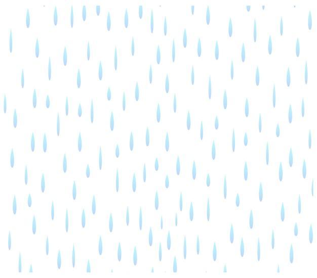 Vector rain drops falling vector illustration