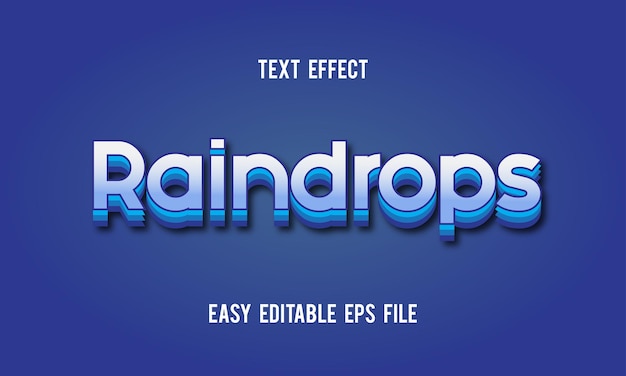 Rain Drops Premium text effect