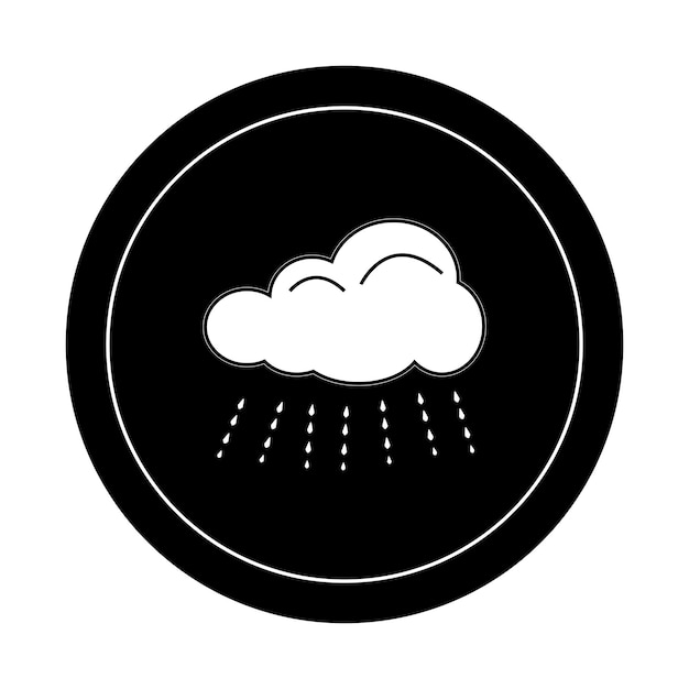 Rain icon logo vector design template