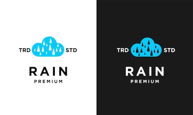 Rain Letter R Logo Icon Design Modern Logo