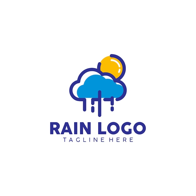 Логотип дождя