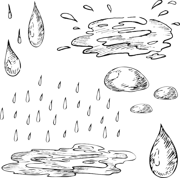 Raindrop Drawing Photo - Drawing Skill