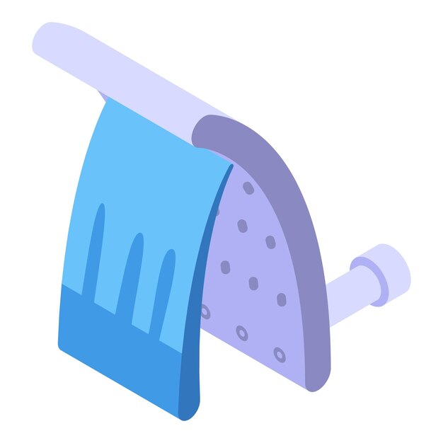 Rain shower head icon isometric vector bath water room spa