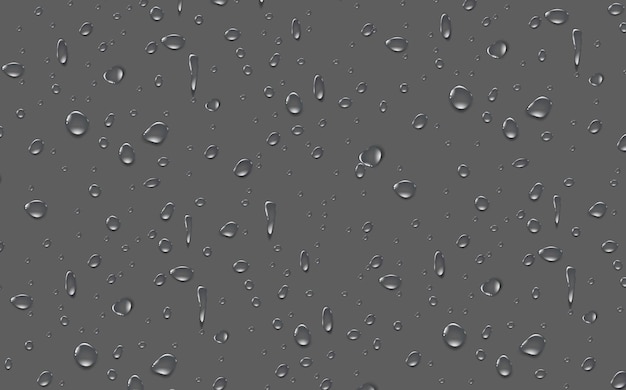 rain transparent drops flow down the glassrealistic wet condensation texturefresh water splash