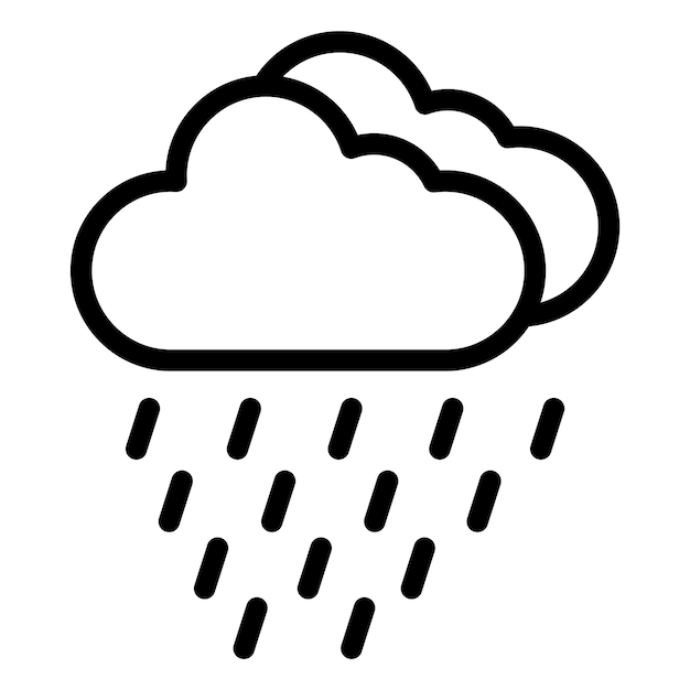 Rain Vector Icon Design Illustratie