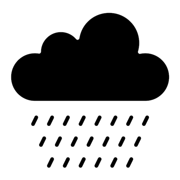 Rain Vector Illustration Style