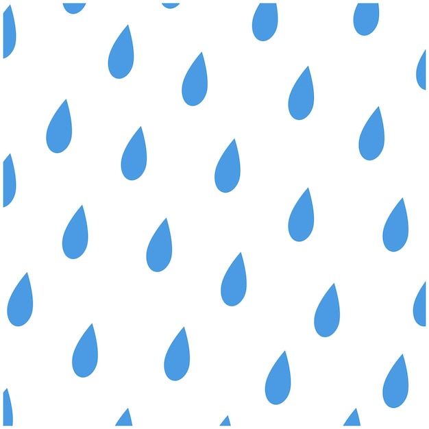 Rain water pattern background vector