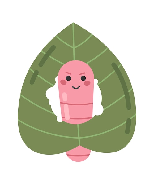 Иллюстрация персонажа, поедающего дождевого червя